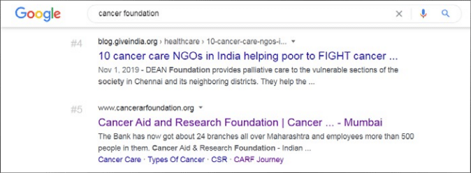 how matrix bricks helped cancer aid and research foundation with seo and google ranking - Image 3