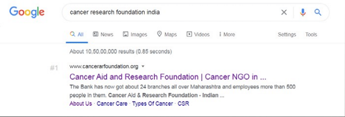 how matrix bricks helped cancer aid and research foundation with seo and google ranking - Image 4
