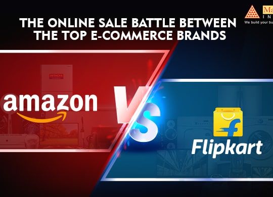 The online sale battle between the top e-commerce brands - Amazon and Flipkart