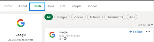 a screenshot of a social media page