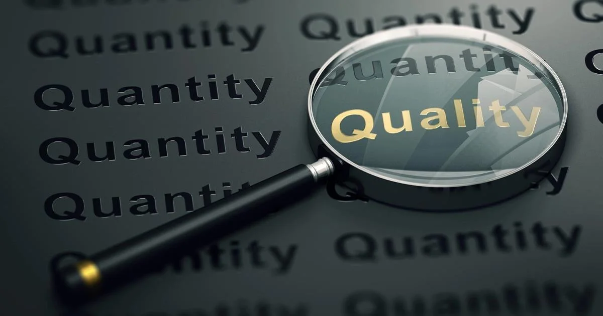 Balancing content quality and quantity for optimal results
