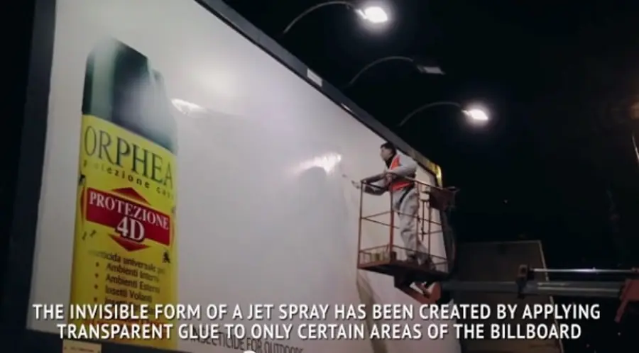 Case study - Glue to only certain areas of the billboard