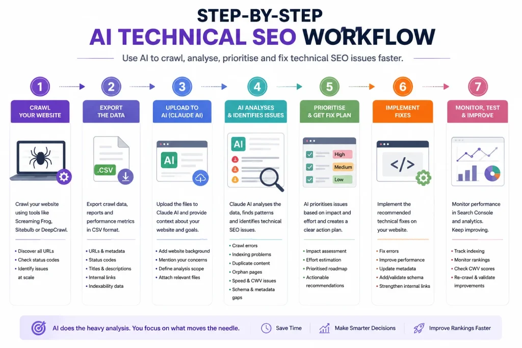 Step by Step Technical SEO workflow